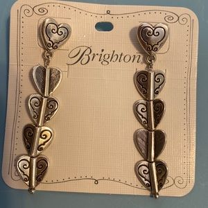 Brighton cascading heart drop earrings